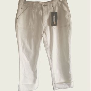 Carhartt Curvy Fit Crop Jean's Off White NWT SZ 10